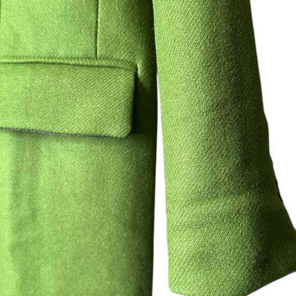 Thakoon Green Single Breasted Wool Coat M - Picture 5 of 10